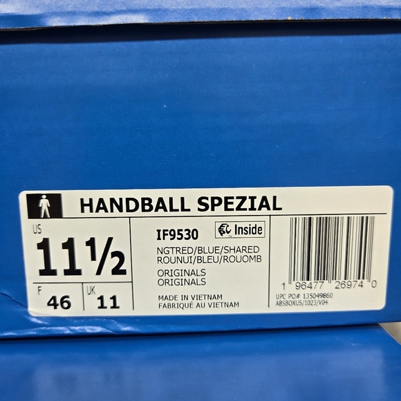 New adidas Handball Spezial Night Red Men's Shoes Size 11.5 - Picture 8 of 8